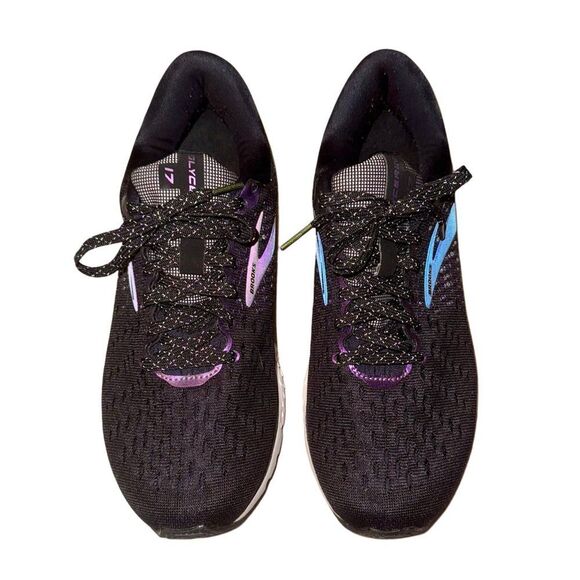 Brooks Glycerin 17 Black & Purple Neutral Running Shoe Sneaker Women’s Size 9:5 - Picture 2 of 11